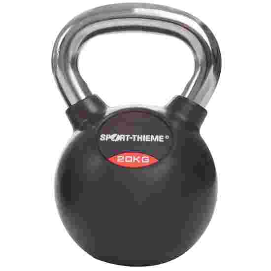 Sport-Thieme Kettlebell &quot;Gummibelagt med glat krom-greb&quot; 20 kg