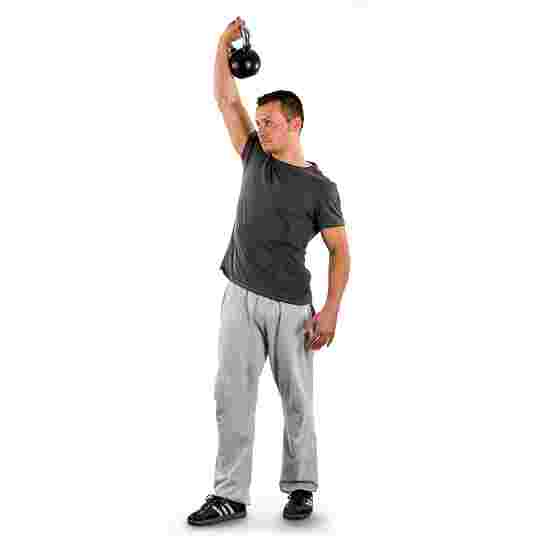 Sport-Thieme Kettlebell &quot;Gummibelagt med riflet krom-greb&quot; 4 kg