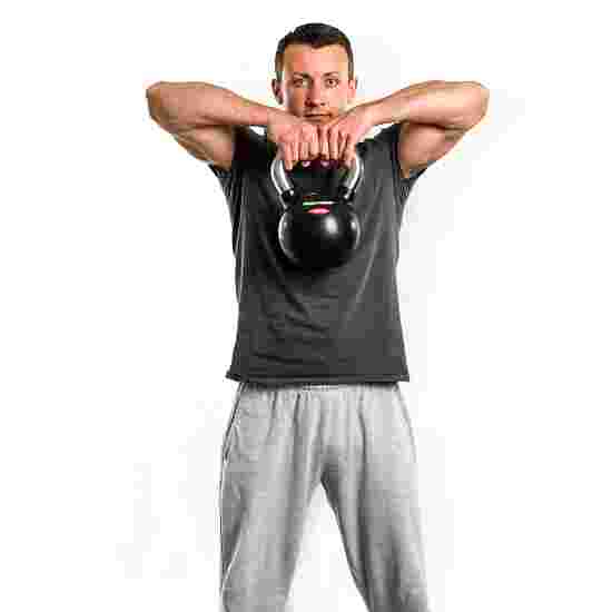 Sport-Thieme Kettlebell &quot;Gummibelagt med riflet krom-greb&quot; 4 kg