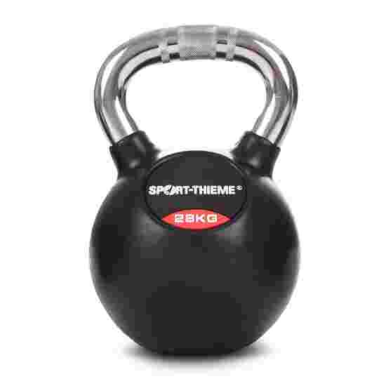 Sport-Thieme Kettlebell &quot;Gummibelagt med riflet krom-greb&quot; 28 kg