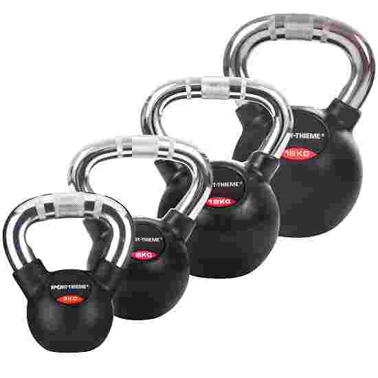 Sport-Thieme Kettlebellsæt &quot;Gummieret med krom-greb&quot; Let