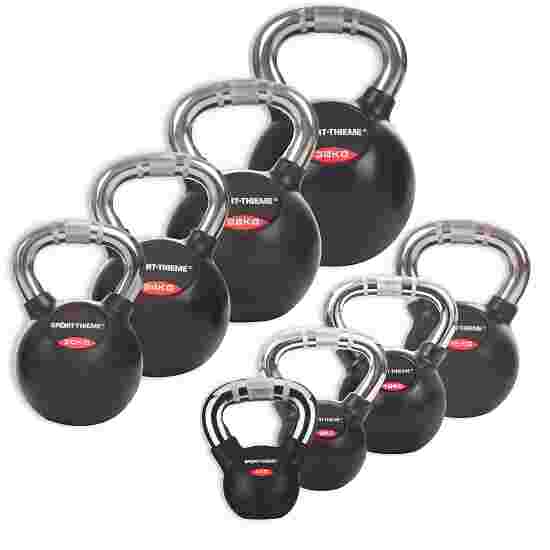 Sport-Thieme Kettlebellsæt &quot;Gummieret med krom-greb&quot; Komplet