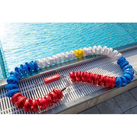 Sport-Thieme® Konkurrenceline "Wave Reduction" 25 m, Standard, skive ø 10 cm