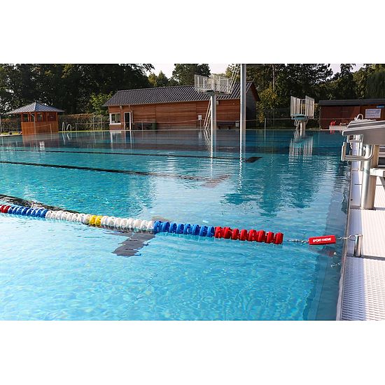 Sport-Thieme® Konkurrenceline "Wave Reduction" 25 m, Standard, skive ø 10 cm