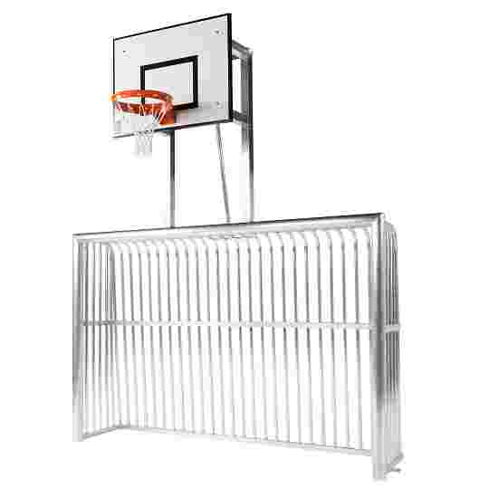 Sport-Thieme Legepladsmål Fuldsvejset Ovalprofil: 100x120 mm., 3x2 m, med basketball vedhæftning