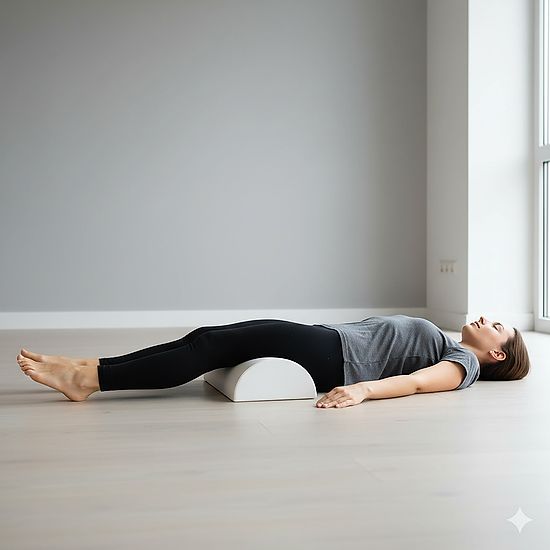 Sport-Thieme Lejrings-halvrulle Hvid, 40x12x6 cm