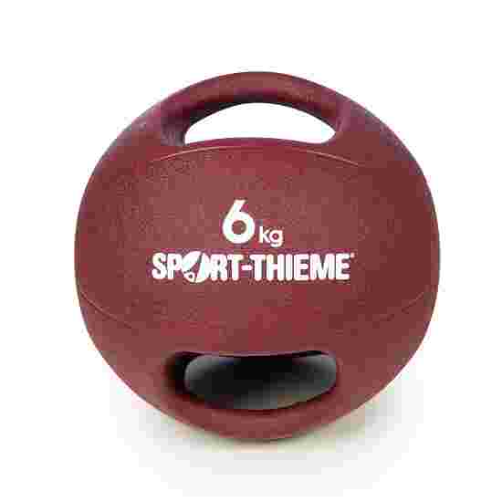 Sport-Thieme Medicinbold &quot;Dual Grip&quot; 6 kg, Bordeaux