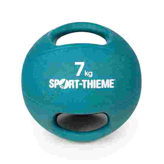 Sport-Thieme Medicinbold &quot;Dual Grip&quot; 7 kg, Lyseblå