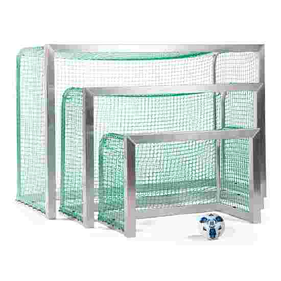 Sport-Thieme Mini fodboldmål, fuldsvejset 1,20x0,80 m, Måldybde 0,70 m, Inkl. net, grøn (maskestr. 4,5 cm)