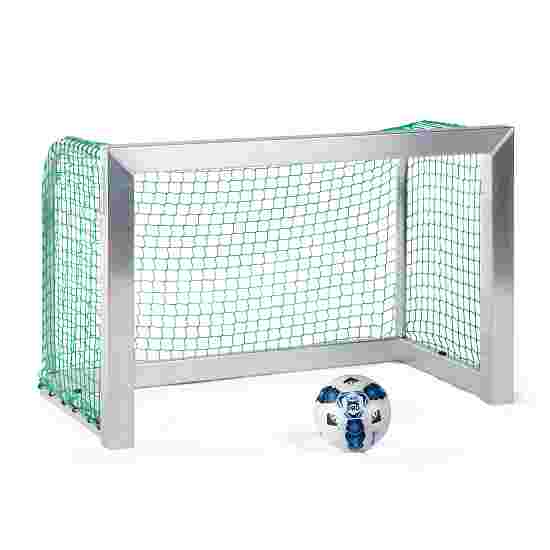 Sport-Thieme Mini-fodboldmål fuldsvejset 1,20x0,80 m, Måldybde 0,70 m, Inkl. net, grøn (maskestr. 4,5 cm)