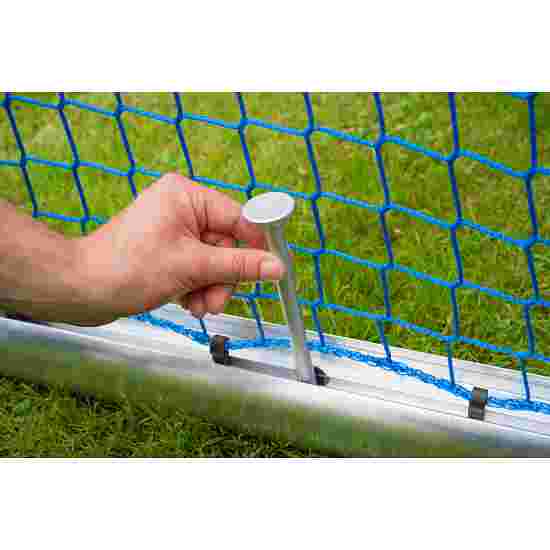 Sport-Thieme Mini-fodboldmål &quot;Professional Kompakt&quot;, Alu-Naturblank 1,20x0,80 m, Inkl. net, grøn (Maskestr. 10 cm)