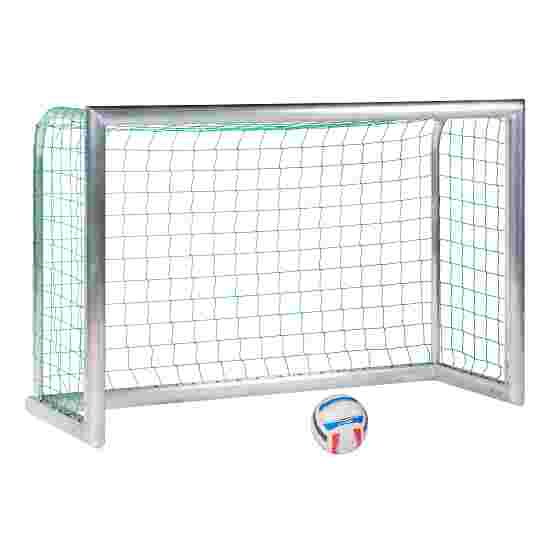 Sport-Thieme Mini-fodboldmål &quot;Professional Kompakt&quot;, Alu-Naturblank 1,80x1,20 m, Inkl. net, grøn (Maskestr. 10 cm)