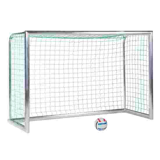 Sport-Thieme Mini-fodboldmål &quot;Professional Kompakt&quot;, Alu-Naturblank 2,40x1,60 m, Inkl. net, grøn (Maskestr. 10 cm)