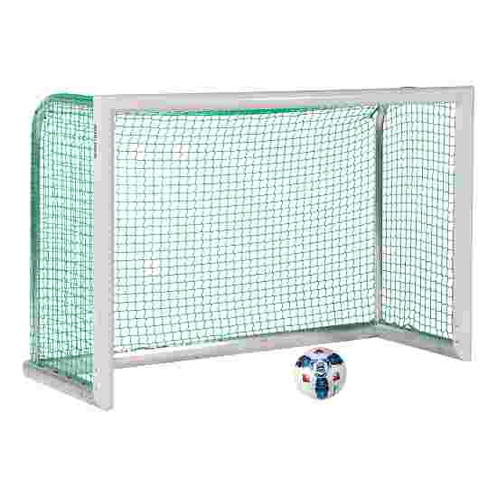 Sport-Thieme Mini-fodboldmål &quot;Professional Kompakt&quot;, Hvid-pulverlakeret 1,80x1,20 m, Inkl. net, grøn (maskestr. 4,5 cm)