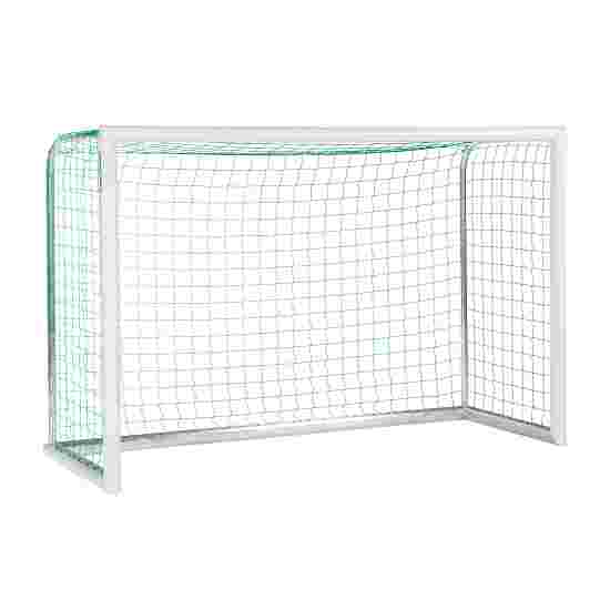 Sport-Thieme Mini-fodboldmål &quot;Professional Kompakt&quot;, Hvid-pulverlakeret 2,40x1,60 m, Inkl. net, grøn (Maskestr. 10 cm)