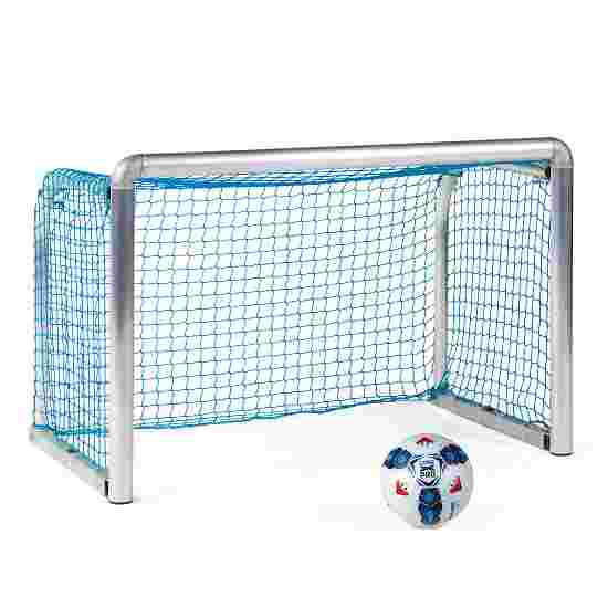 Sport-Thieme Mini-fodboldmål &quot;Protection&quot; 1,20x0,80 m, måldybde 0,70 m, Inkl. net, blå (maskestr.4,5 cm)