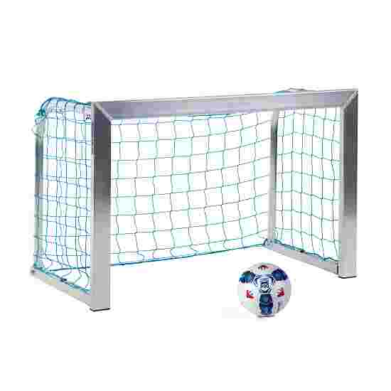 Sport-Thieme Mini-fodboldmål &quot;Træning&quot; 1,20x0,80 m, Måldybde 0,70 m, Inkl. net, blå (maskestr. 10 cm)