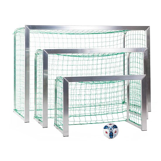 Sport-Thieme Mini-Trainingstor mit anklappbaren Netzbügeln 1,20x0,80 m, Tortiefe 0,70 m, Inkl. Netz, grün (MW 10 cm)