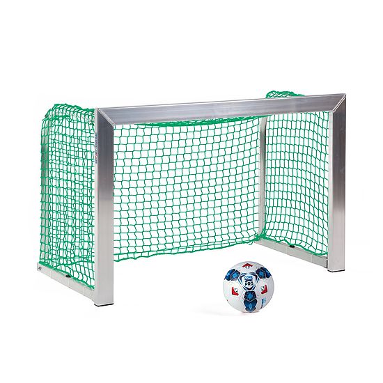Sport-Thieme Mini-Trainingstor mit anklappbaren Netzbügeln 1,20x0,80 m, Tortiefe 0,70 m, Inkl. Netz, grün (MW 4,5 cm)