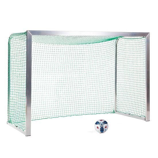 Sport-Thieme Mini-Trainingstor mit anklappbaren Netzbügeln 2,40x1,60 m, Tortiefe 1,00 m, Inkl. Netz, grün (MW 4,5 cm)