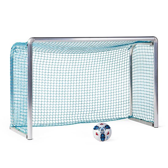 Sport-Thieme Mini-Trainingstor "Protection" 1,80x1,20 m, Tortiefe 0,70 m, Inkl. Netz, blau (MW 4,5 cm)