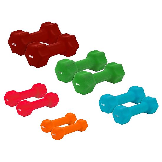 Sport-Thieme® Neopren Fausthantel-Set 0,5-3 kg