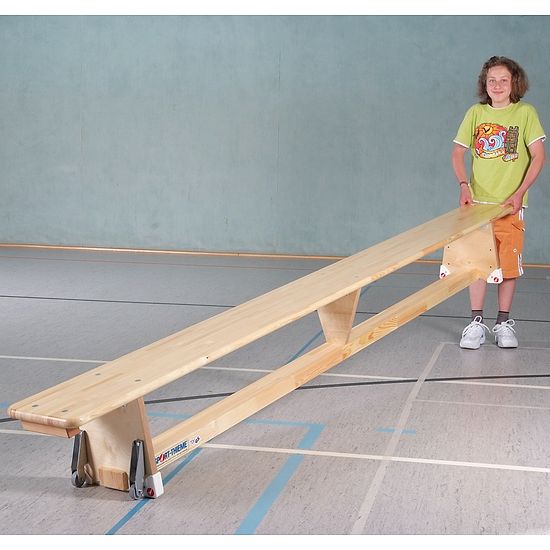 Sport-Thieme® "Original" Gymnastics Bench 2 m, With castors