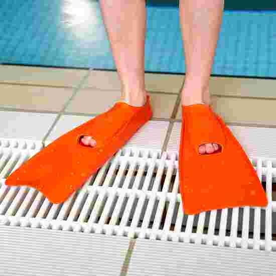 Sport-Thieme Rubber Swimming Fins 34–35, 36 cm, Orange