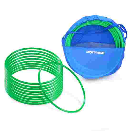 Sport-Thieme Set of &quot;80-cm-diameter&quot; Gymnastics Hoops with Storage Bag Gymnastics Hoop Green