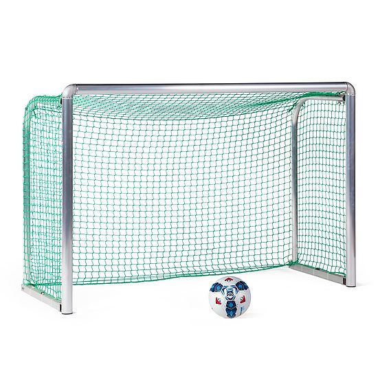 Sport-Thieme® Sikkerheds Alu-mini-træningsmål 1,80x1,20 m, Måldybde 0,70 m, Inkl. net, grøn (maskestr. 4,5 cm)