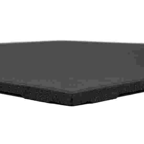 Sport-Thieme Sportsgulv &quot;Connect&quot; 100x100x2 cm, Midterstykke, Pure Black