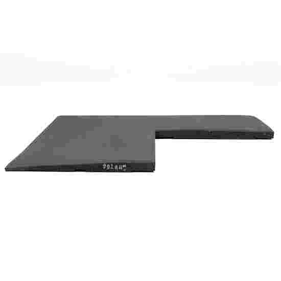 Sport-Thieme Sportsgulv &quot;Connect&quot; 50x50x2 cm, Hjørnestykke, Pure Black