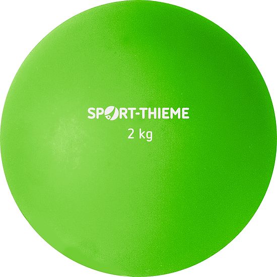 Sport-Thieme® Stoßkugel aus Kunststoff 2 kg, Grün, ø 114 mm