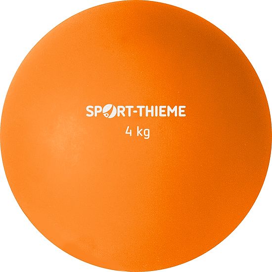 Sport-Thieme® Stoßkugel aus Kunststoff 4 kg, Orange, ø 134 mm