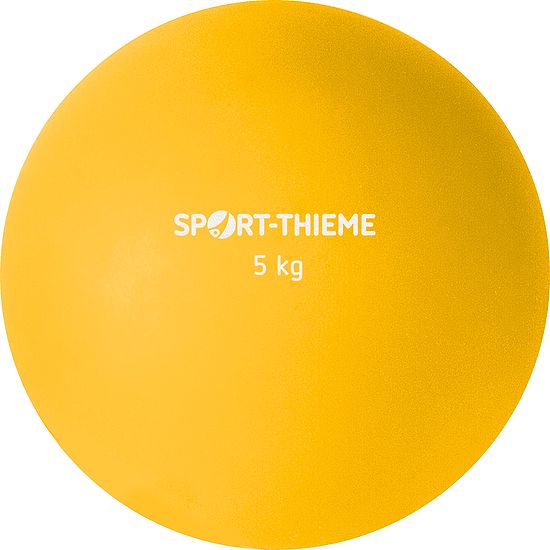 Sport-Thieme® Stoßkugel aus Kunststoff 5 kg, Gelb ø 135 mm
