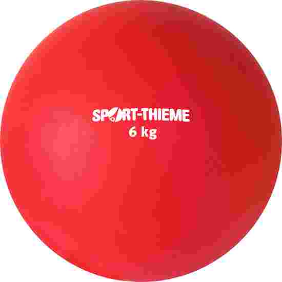 Sport-Thieme Stoßkugel aus Kunststoff 6 kg, Rot ø 140 mm