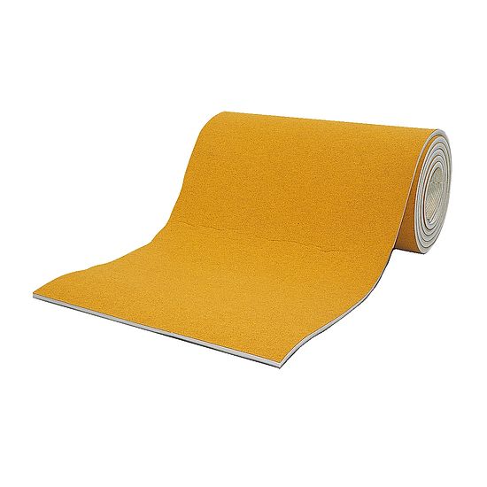 Sport-Thieme® "Super" Gymnastics Mats and Floor Mats by the Metre 25 mm, Width 200 cm, amber-coloured
