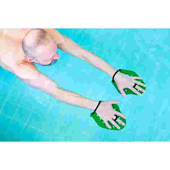 Sport-Thieme Swim-Power Paddles Str. S: 19x16 cm. Grøn