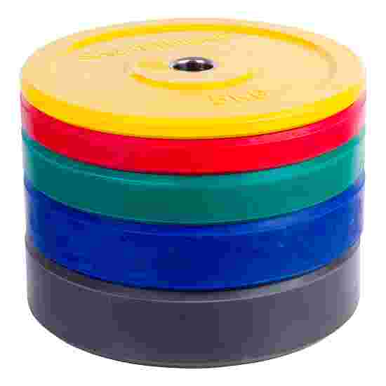 Sport-Thieme Vægtskiver &quot;Bumper Plate&quot;, farvet 5 kg. Gul