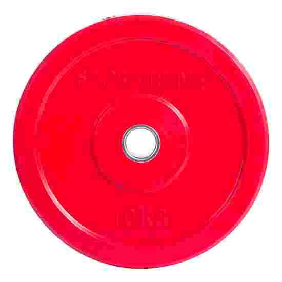 Sport-Thieme Vægtskiver &quot;Bumper Plate&quot;, farvet 10 kg. Rød