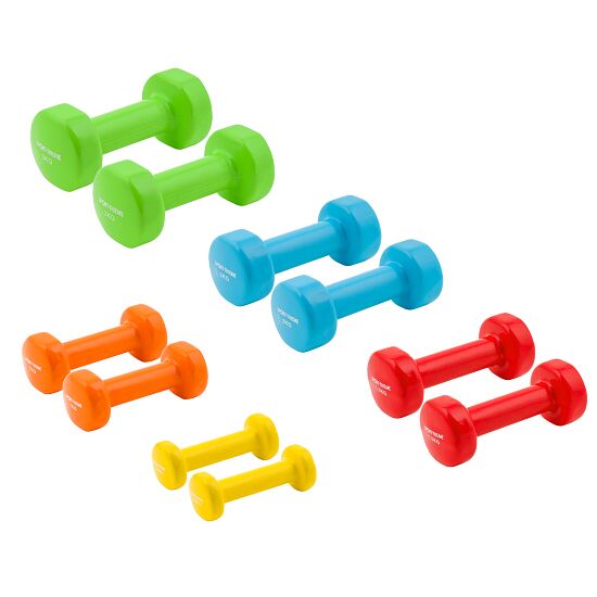 set of 3 dumbbells