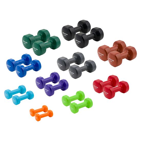 vinyl dumbbell set