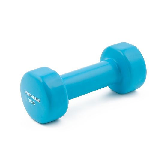 Sport-Thieme® Vinyl Fausthantel 2 kg, Hellblau