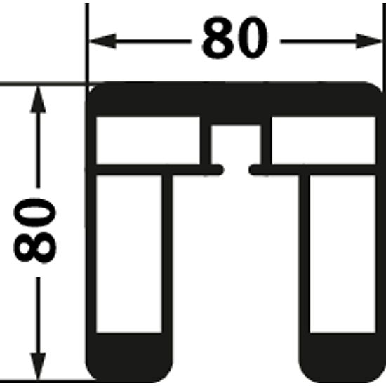Sport-Thieme® Volleyball stolper 80x80 mm. Med spindelspændesystem