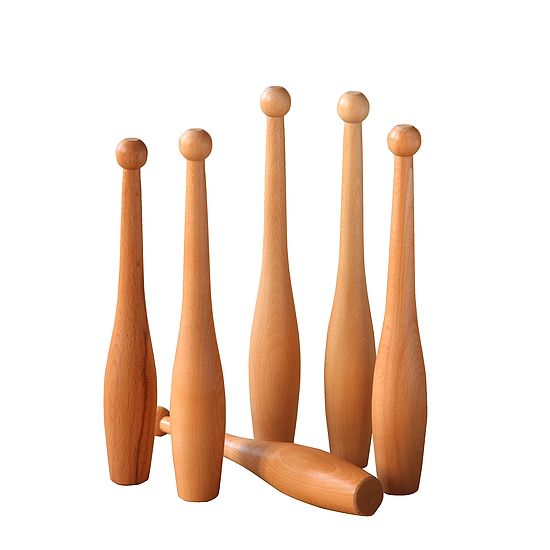 Sport-Thieme® Wooden Gymnastics Club 36 cm, approx. 230 g