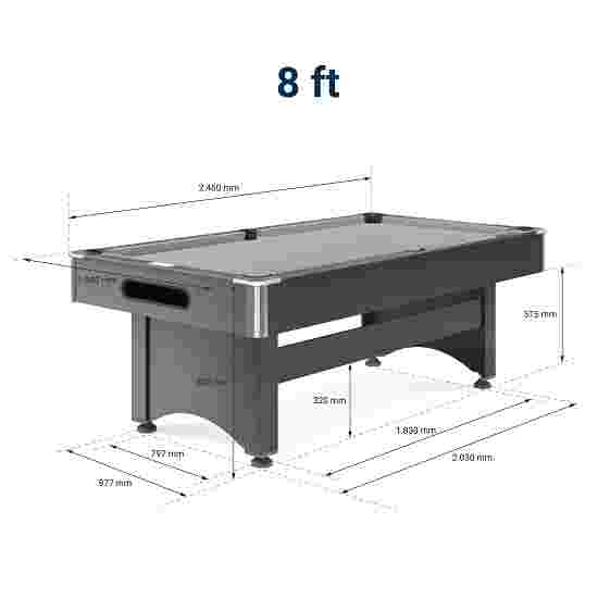 Sportime Billardtisch &quot;Galant&quot; 8 ft = 246x134 cm, Königsblau
