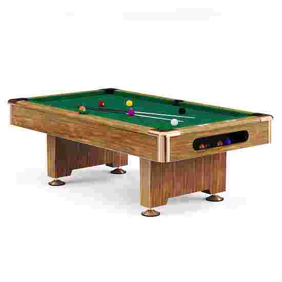 Stradivari Billardtisch &quot;Club Pro&quot; Dekor Eiche Natur EuroSpeed, 7 ft (Spielfeld 198x99 cm), Grün