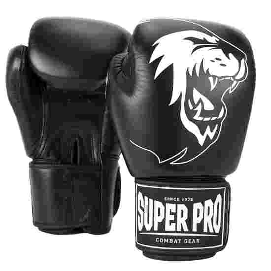 Super Pro Boxhandschuhe &quot;Warrior&quot; Schwarz-Weiß, 12 oz.