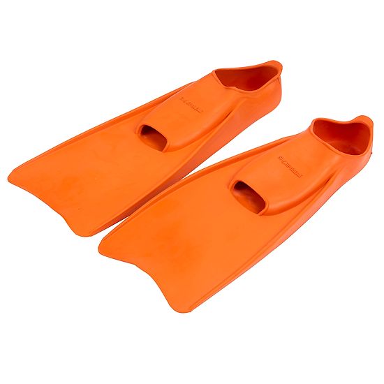 Svømmefødder af gummi 34-35, L:36 cm, orange