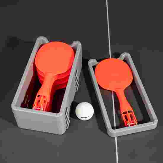 Zerama Professionelle Pingpong-Schläger Holz Gummi Anti-Skid Griff Tischtennis Paddel mit 2 Bälle und Travel Case
